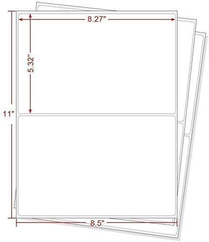 Round Corner Half Sheet Self Adhesive Shipping Labels - Image 4