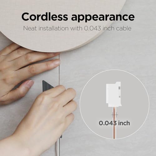 mooas full moon led silent wooden digital wall on a desk or shelf