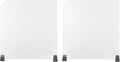 2 Pack Clamp-on Desk Privacy Panels, Frosted Acrylic Desk Dividers by Unknown