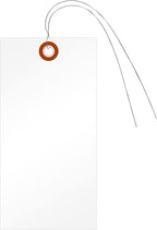 SmartSign 6.25 x 3.125 inch Blank White Shipping Tags by SmartSign
