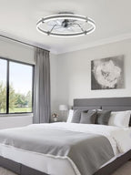 fanbulous 24" modern low profile ceiling fans with, front angle view