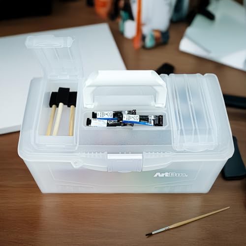 artbin twin top 17-inch craft supply box with on a desk or shelf