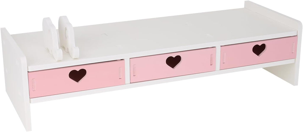 cute monitor stand kawaii desk organizer cute desk, close-up detail