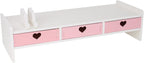 cute monitor stand kawaii desk organizer cute desk, close-up detail