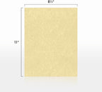 LUXPaper 8.5" x 11" Paper | Letter Size | Gold Parchment | 60lb. Text | 250 Qty - Image 2