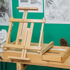 falling in art adjustable sketchbox tabletop easel with on a desk or shelf