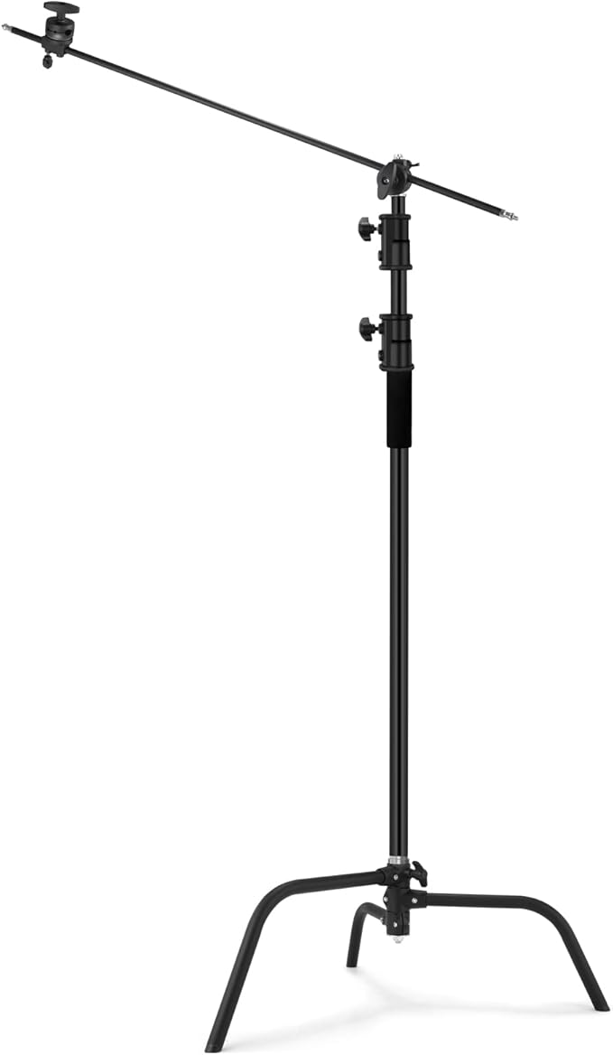 Soonpho 2 Pack 100% Heavy-Duty Steel C-Stand, Pro Photography Light Stand - Image 8