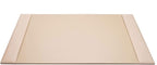 White Latte Bonded Leather 30" x 18" Side-Rail Desk Pad - Image 2