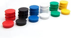 Bullseye Office 24 Round Assorted Color Fridge Magnets, Button Shaped, Small - Image 2
