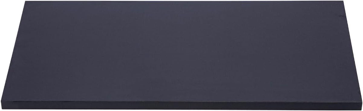 SSWBasics Laminated Black Melamine Shelf Board, 24 in L x 12 in W