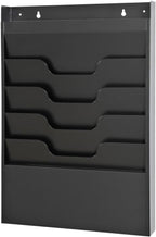 MAXXBUILD 4 Tier Wall Mounted File Organizer, Metal Task Rack by Unknown