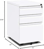 INTERGREAT 3 Drawer Filing Cabinet - Image 3