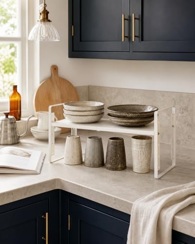 Nxconsu Kitchen Cabinet Shelf Organizers, Countertop Riser, 8.6" 1 Pack