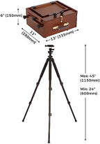 viswin portable plein air easel, pochade box with shown in use