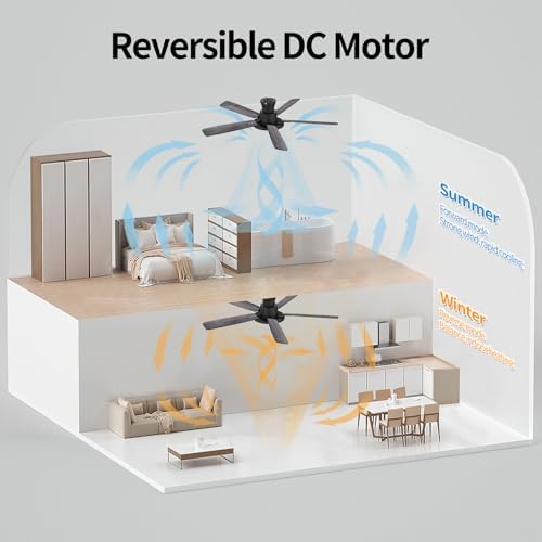 52" smart ceiling fans with lights compatible with, package contents