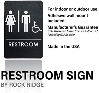Men's/Women's Restroom Sign for Handicap Accessible Restroom ADA-Compliant - Image 5