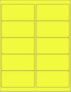 8-1/2 x 11" Neon Color High Light Fluorescent Labels by NextDayLabels