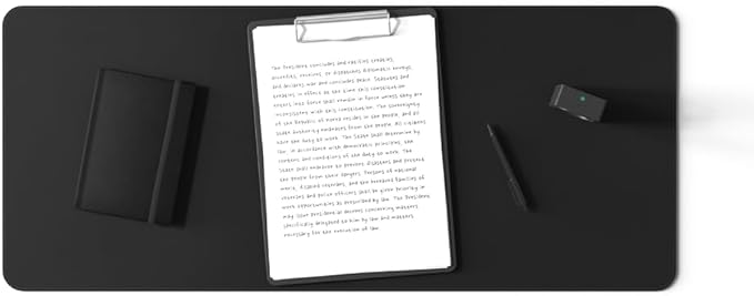 POUT TekDec Mat – Vegan Leather Desk Pad, Water-Resistant Surface, Anti-Slip - Image 4
