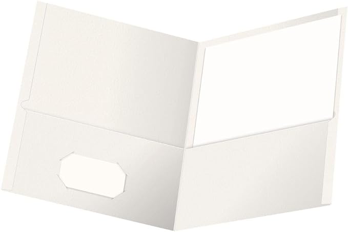 Oxford Twin-Pocket Folders, Textured Paper, Letter Size, Holds 100 Sheets by Oxford