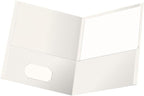 Oxford Twin-Pocket Folders, Textured Paper, Letter Size, Holds 100 Sheets by Oxford