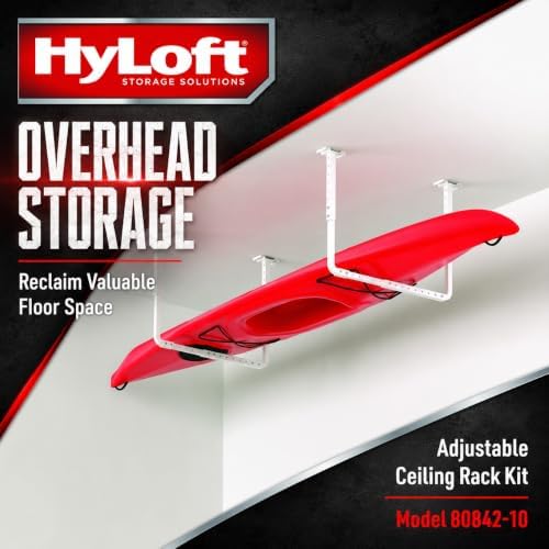 hyloft 33 in. x 34 in. adjustable garage shown in use