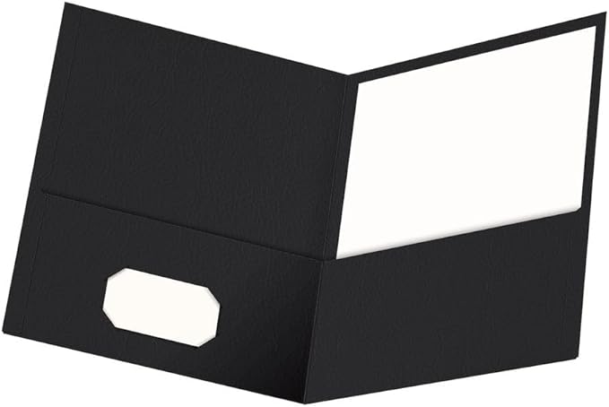 Oxford Twin-Pocket Folders, Textured Paper, Letter Size, Holds 100 Sheets by Oxford