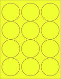 8-1/2 x 11" Neon Color High Light Fluorescent Labels by NextDayLabels
