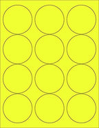 8-1/2 x 11" Neon Color High Light Fluorescent Labels by NextDayLabels