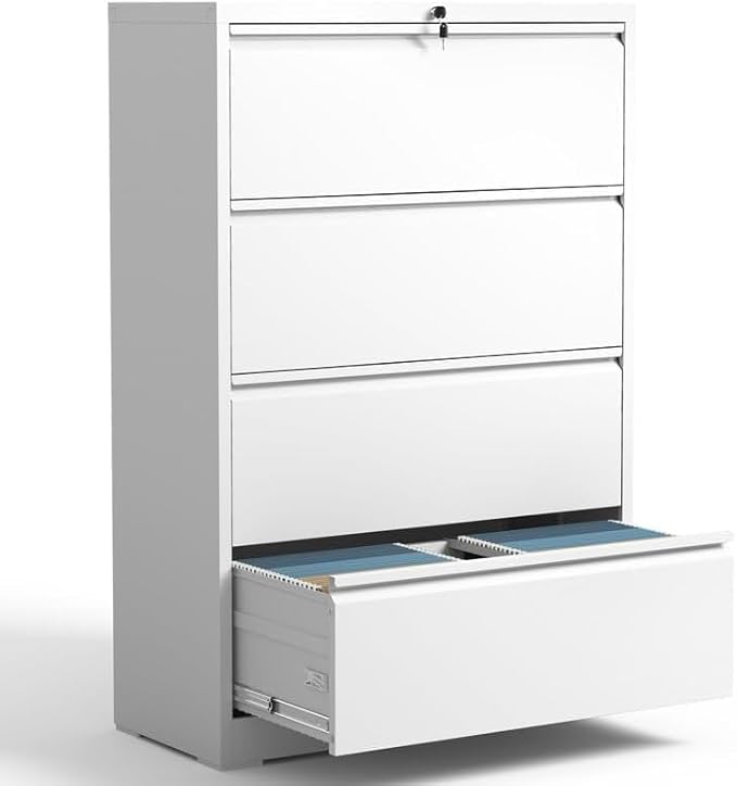4 Drawer Lateral File Cabinet by YUKIMO