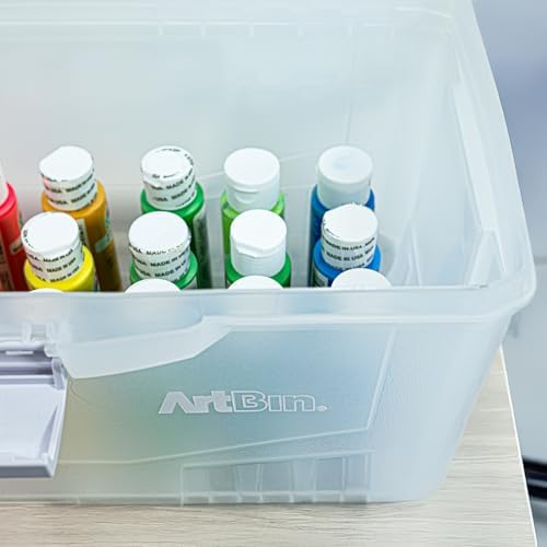 artbin twin top 17-inch craft supply box with, side view