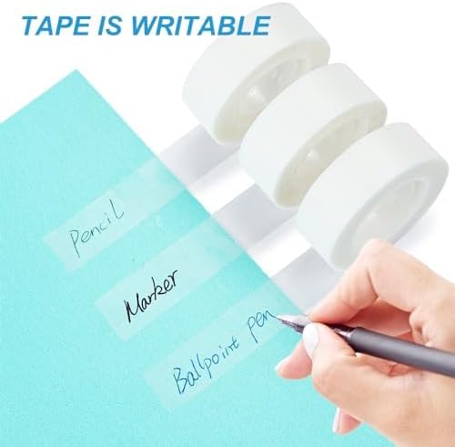 WOSWEL Tape Refills with Dispenser, 24 Roll Invisible Tapes, 3/4 Inch X 1000 in - Image 5