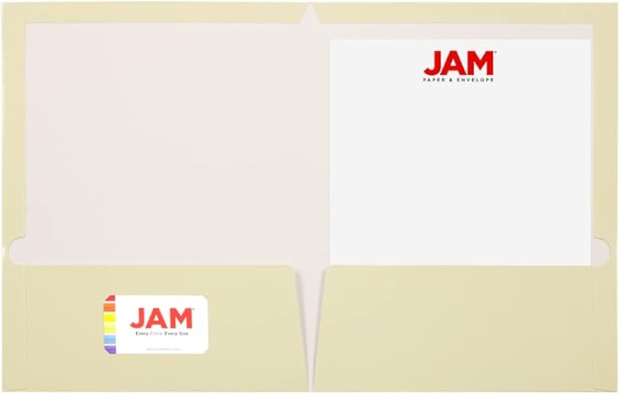 JAM PAPER Laminated Two Pocket Glossy School Folders - Image 2