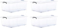 Superio Storage Bins with Lids, Stackable Totes, BPA Free, Odor Free, Organizer by Superio