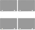 4PCS Desk Dividers Office Partitions, Privacy Desk Panel Protective, Frosted by TFCFL