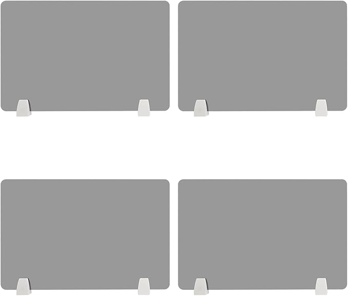 4PCS Desk Dividers Office Partitions, Privacy Desk Panel Protective, Frosted by TFCFL