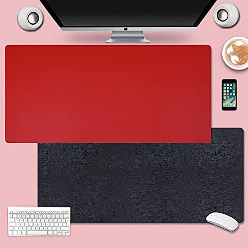 KINGFOM Desk Pad Office Desktop Protecter, PU Leather Desk Mat Blotters - Image 2