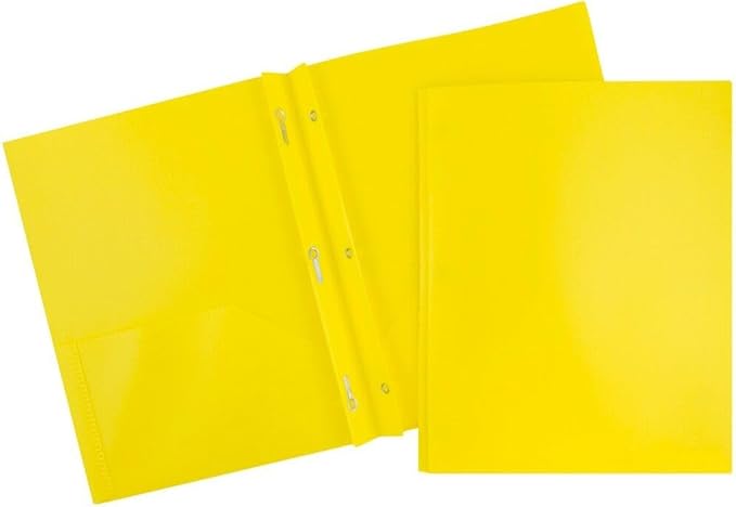 JAM PAPER Plastic 2 Pocket POP Folders - Image 2
