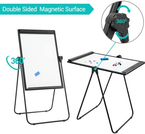 DexBoard U-Stand Whiteboard Easel-36x24 inches Double Sided Magnetic Dry Erase - Image 3