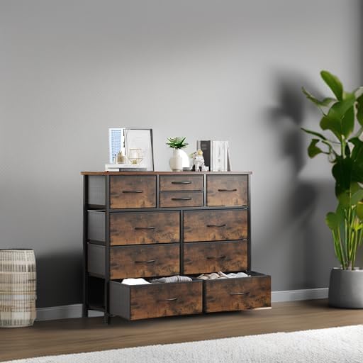 LUMTOK 10-Drawer Dresser, Fabric Storage Dressers - Image 5
