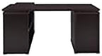 Pemberly Row L Shape Corner Storage Desk in Brown Cappuccino, Letter/Legal File - Image 9