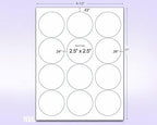 Pack of 100 Sheets, 8-1/2 x 11" Fluorescent Labels - Image 2