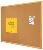 Quartet Cork Board, Bulletin Board, Oak Finish Frame - Image 9