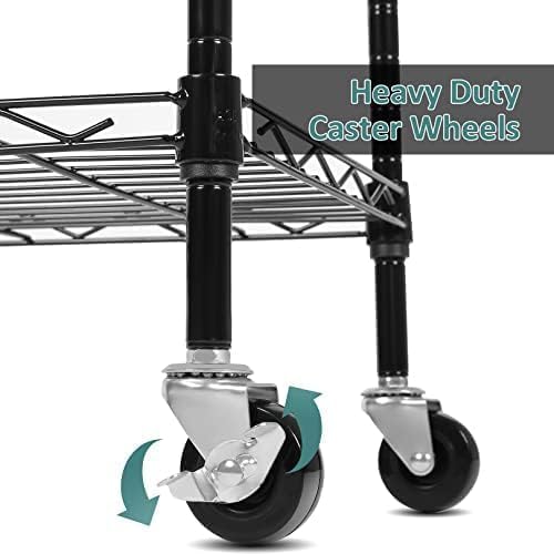 Himimi 6-Tier Storage Shelf Units, Adjustable Wire Shelving - Image 5