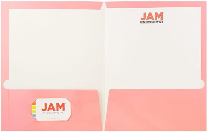 JAM PAPER Laminated Two Pocket Glossy Folders - Image 2