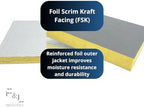 f&l r4 fiberglass board acoustic insulation panels –, package contents