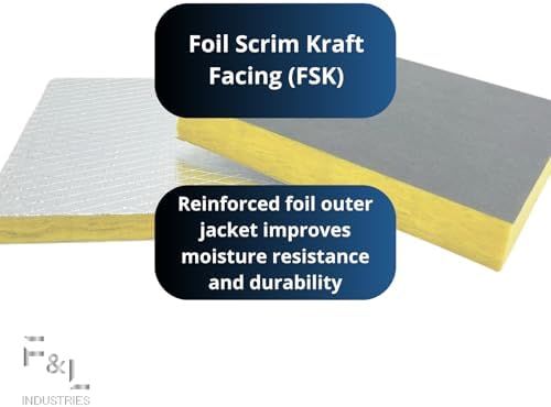 f&l r4 fiberglass board acoustic insulation panels –, package contents