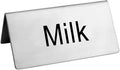 New Star Foodservice Stainless Steel Table Tent Sign by NewStarFoodservice