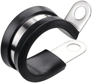 LOKMAN 20 Pack 5/16 Inch Stainless Steel Cable Clamp, Rubber Cushioned by LOKMAN