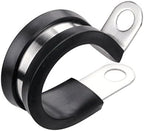 LOKMAN 20 Pack 3/16 Inch Stainless Steel Cable Clamp, Rubber Cushioned by LOKMAN