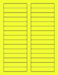 8-1/2 x 11" Neon Color High Light Fluorescent Labels by NextDayLabels